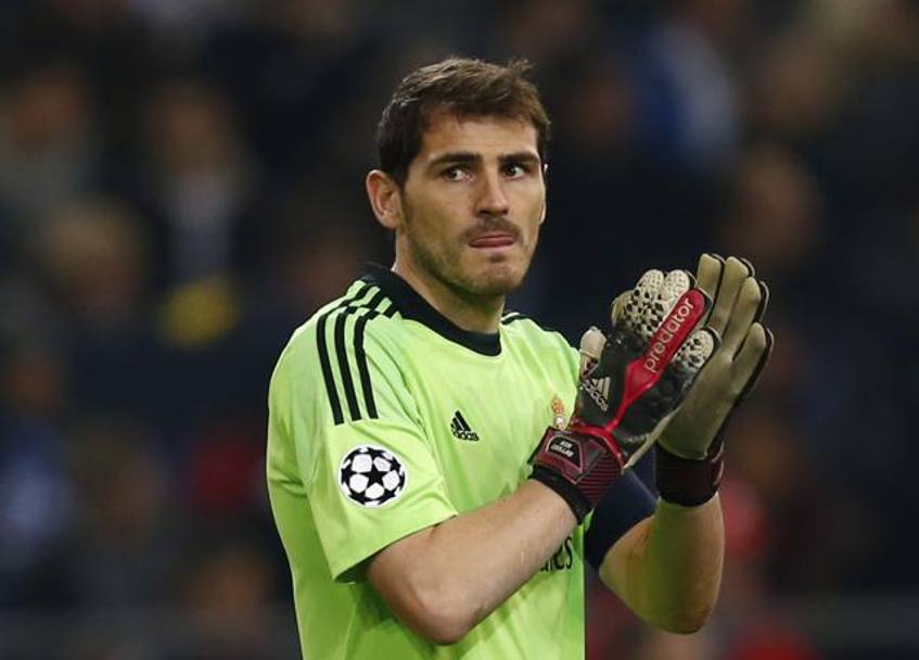 Casillas, una sola parata, ma decisiva col risultato in bilico. Reuters
